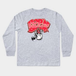 Pop'n Bacon Kids Long Sleeve T-Shirt